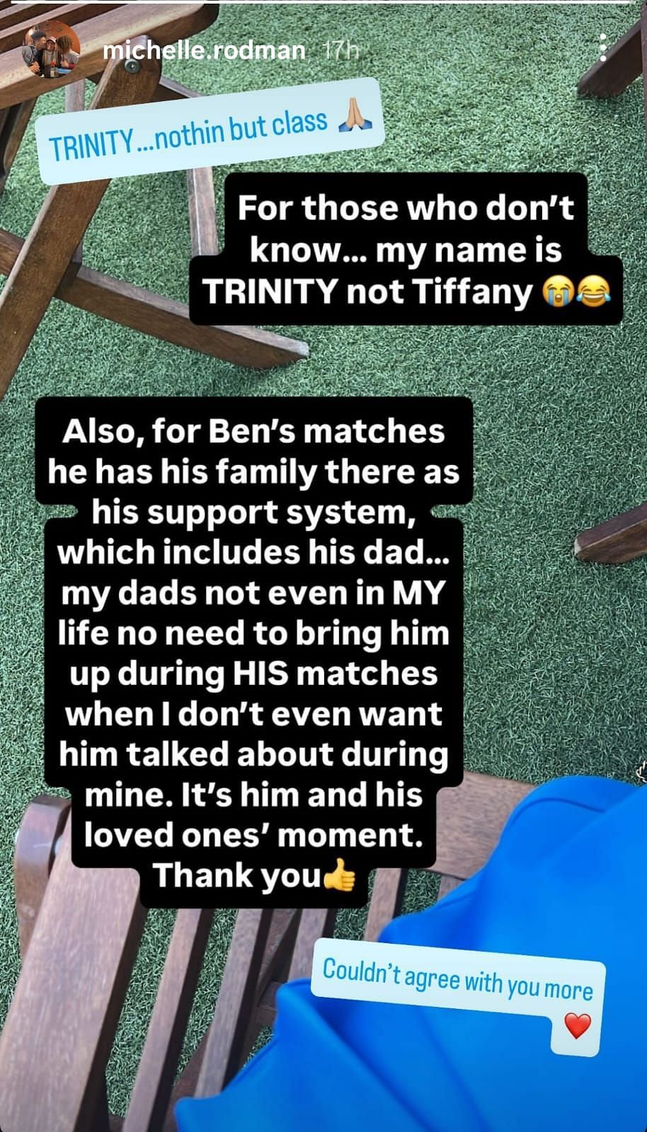Michelle Moyer's Instagram story